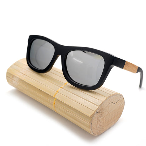 Black Wood Bamboo Polarized Sunglasses