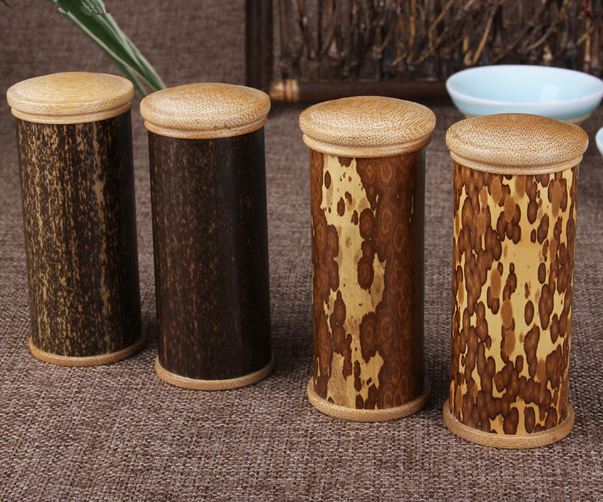 New Small Natural Bamboo Jar