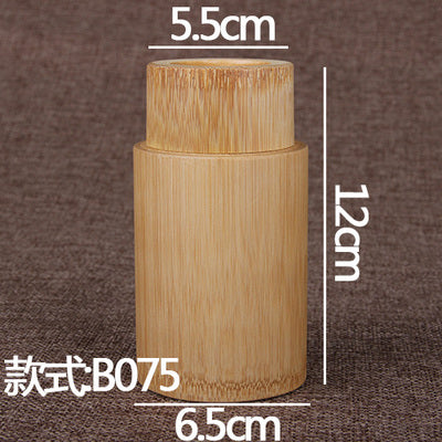New Small Natural Bamboo Jar