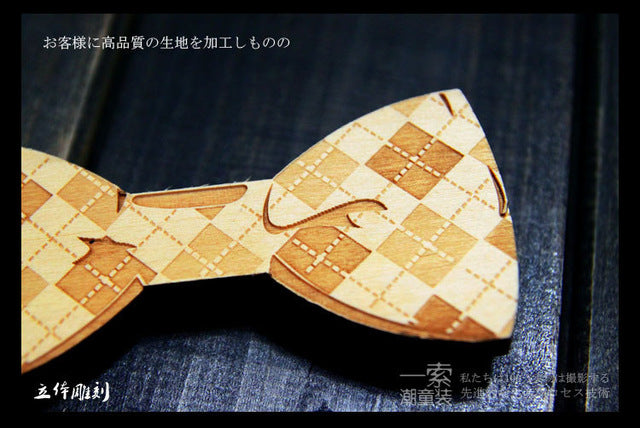 Handmade Wood Bowtie for Men
