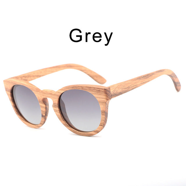 HDCRAFTER Wood Bamboo Polarized Sunglasses