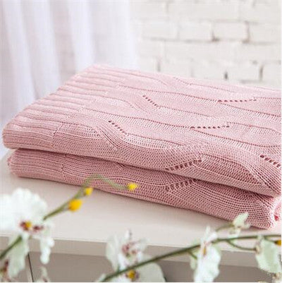 Rubihome brand Bamboo fiber of thread knitted throw blanket