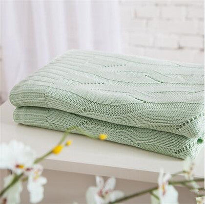 Rubihome brand Bamboo fiber of thread knitted throw blanket