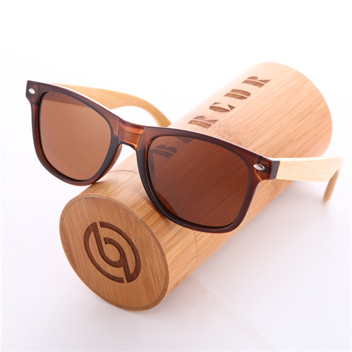BARCUR Bamboo Polarized Sunglasses
