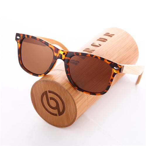 BARCUR Bamboo Polarized Sunglasses