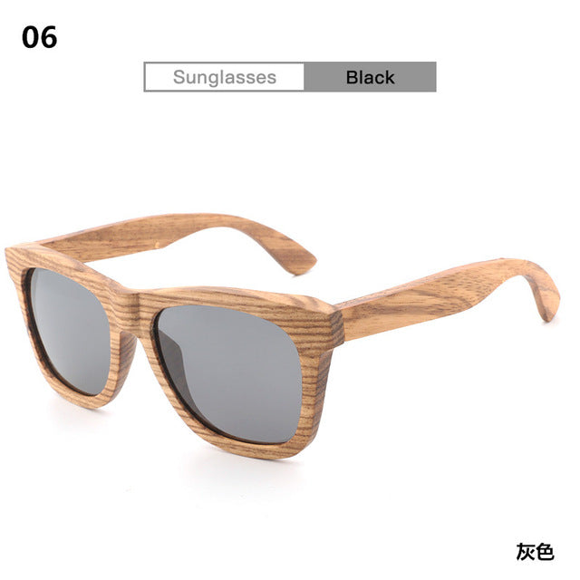 bamboo wood polarized sunglasses