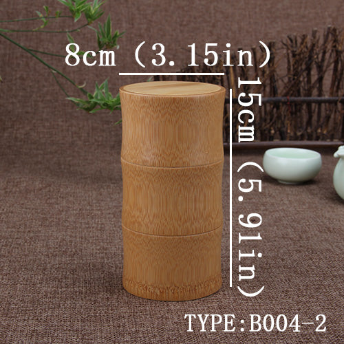 Bamboo Storage Box Kitchen Tea Container