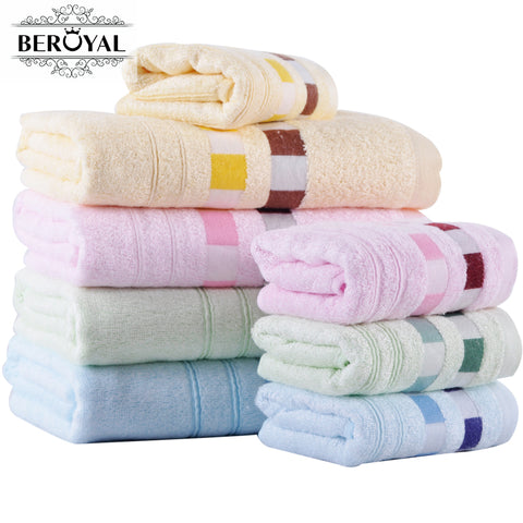 Beroyal Brand 2pcs/set bamboo towel set