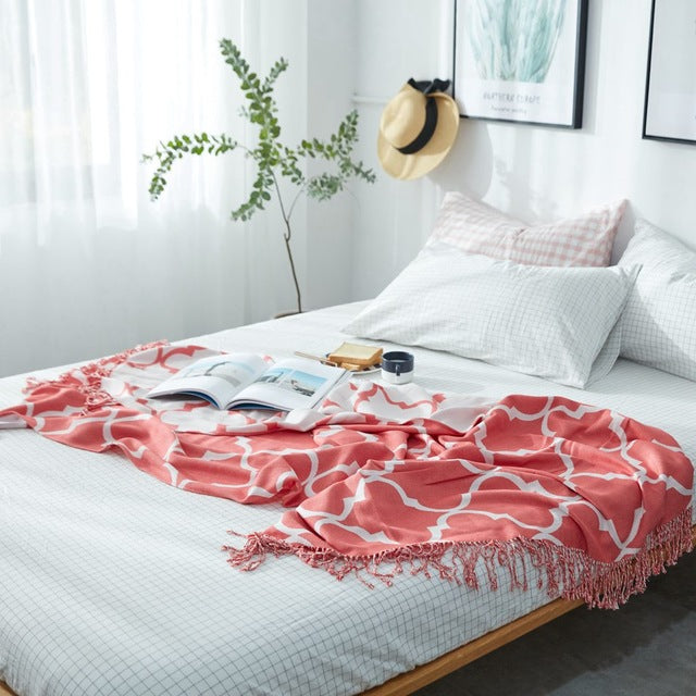 100% Bamboo Fiber Throw Blanket