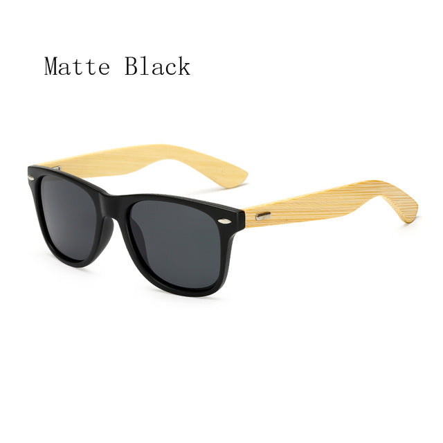 RUISIMO  bamboo polaroid sun glasses for men