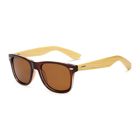 RUISIMO  bamboo polaroid sun glasses for men