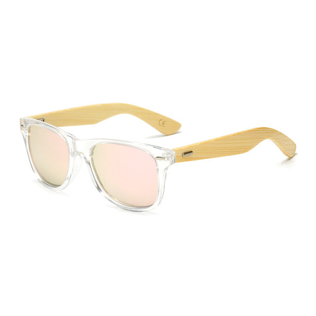 RUISIMO  bamboo polaroid sun glasses for men
