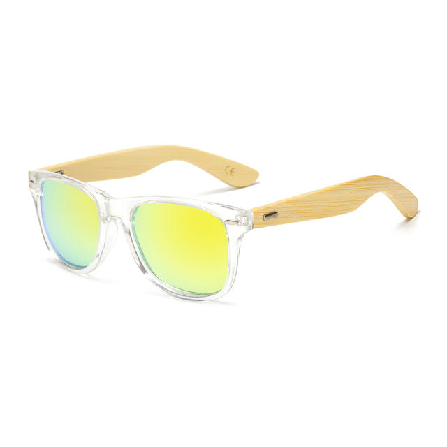 RUISIMO  bamboo polaroid sun glasses for men