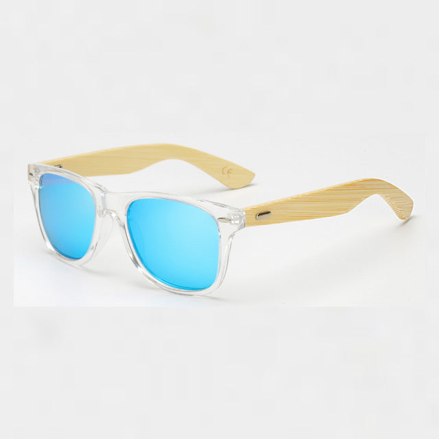 RUISIMO  bamboo polaroid sun glasses for men