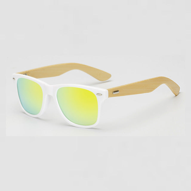 RUISIMO  bamboo polaroid sun glasses for men