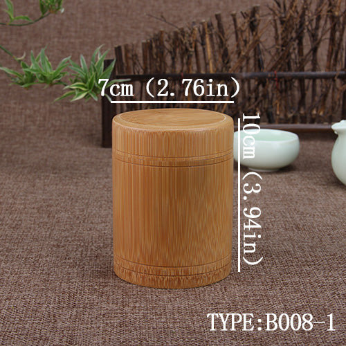 Natural Bamboo Tea Canister
