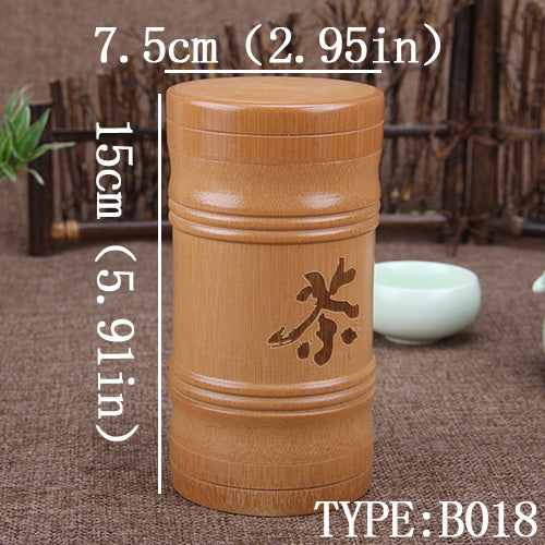 Natural Bamboo Tea Canister