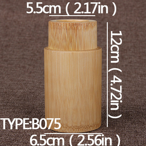 Natural Bamboo Tea Canister
