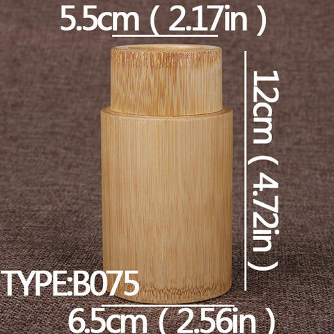 Natural Bamboo Tea Canister