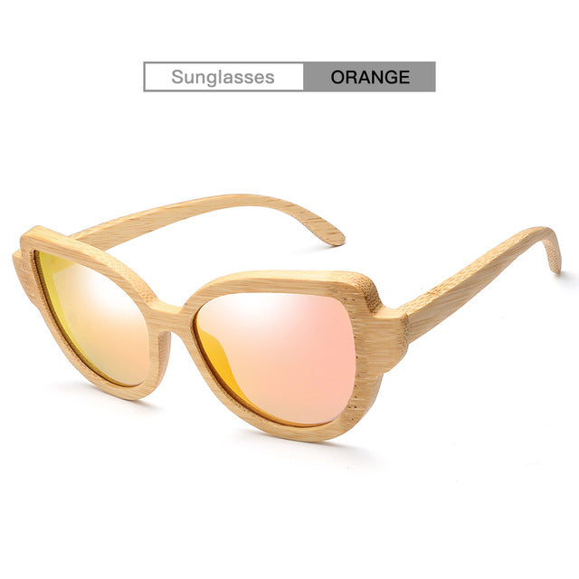 AZB 2018 new fashion bamboo polarized sunglasses