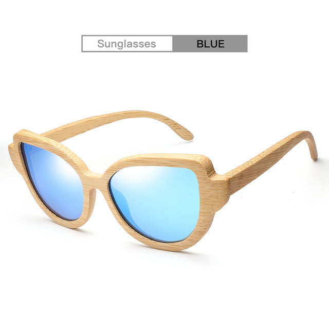 AZB 2018 new fashion bamboo polarized sunglasses