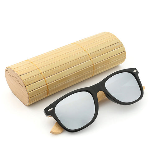 Bamboo Luxury Men Sport Hot Rivet Polarized Sunglasses
