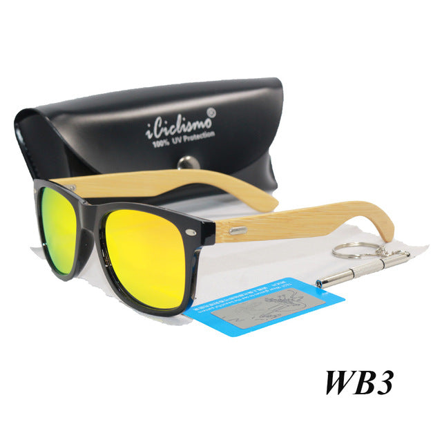 2018 NEW Bamboo Polarized Sunglasses