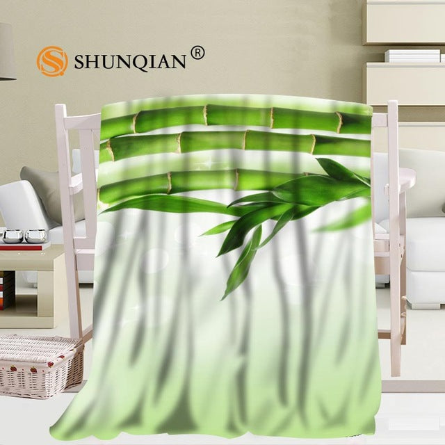 Custom bamboo and stone blanket