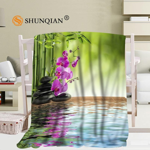 Custom bamboo and stone blanket