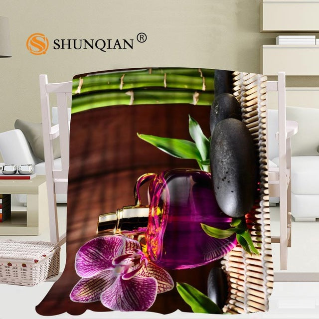 Custom bamboo and stone blanket