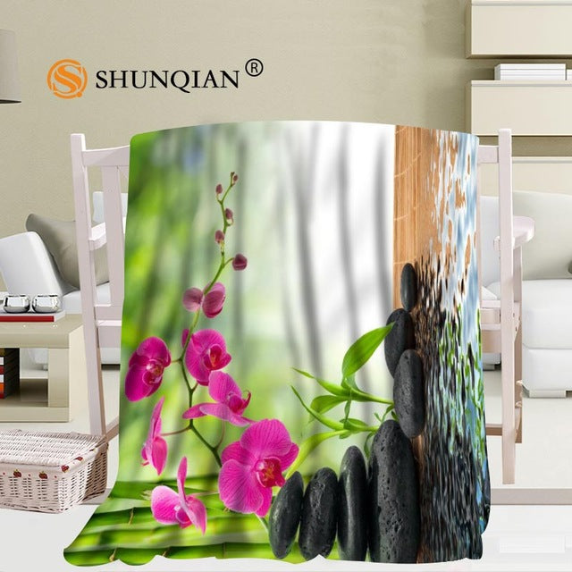 Custom bamboo and stone blanket