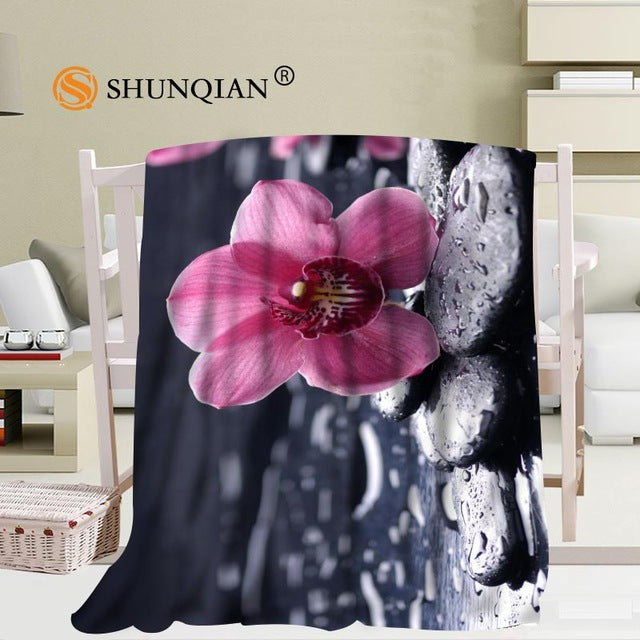 Custom bamboo and stone blanket