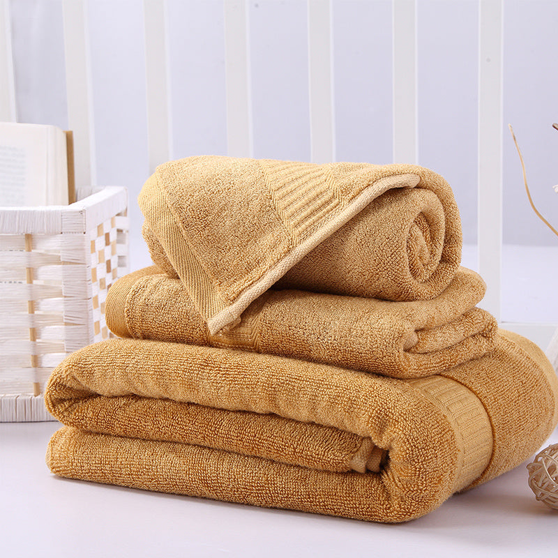 iDouillet 3-Piece Bamboo Cotton Towel Set -