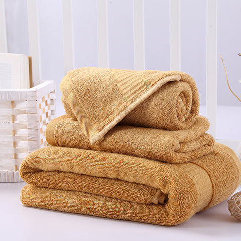 iDouillet 3-Piece Bamboo Cotton Towel Set -