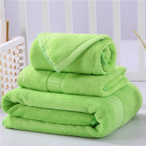 iDouillet 3-Piece Bamboo Cotton Towel Set -