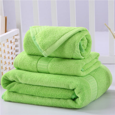 iDouillet 3-Piece Bamboo Cotton Towel Set -
