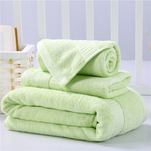 iDouillet 3-Piece Bamboo Cotton Towel Set -