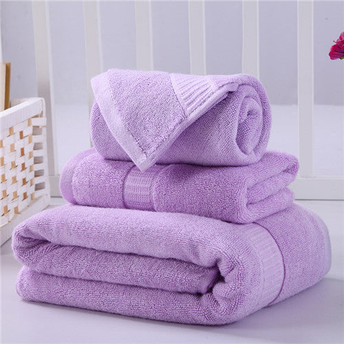 iDouillet 3-Piece Bamboo Cotton Towel Set -