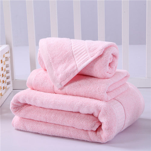 iDouillet 3-Piece Bamboo Cotton Towel Set -