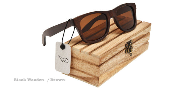 Bamboo Wood Polarized Sunglasses