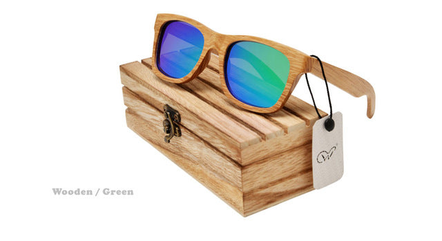 Bamboo Wood Polarized Sunglasses