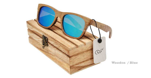 Bamboo Wood Polarized Sunglasses