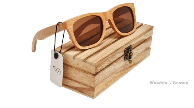 Bamboo Wood Polarized Sunglasses