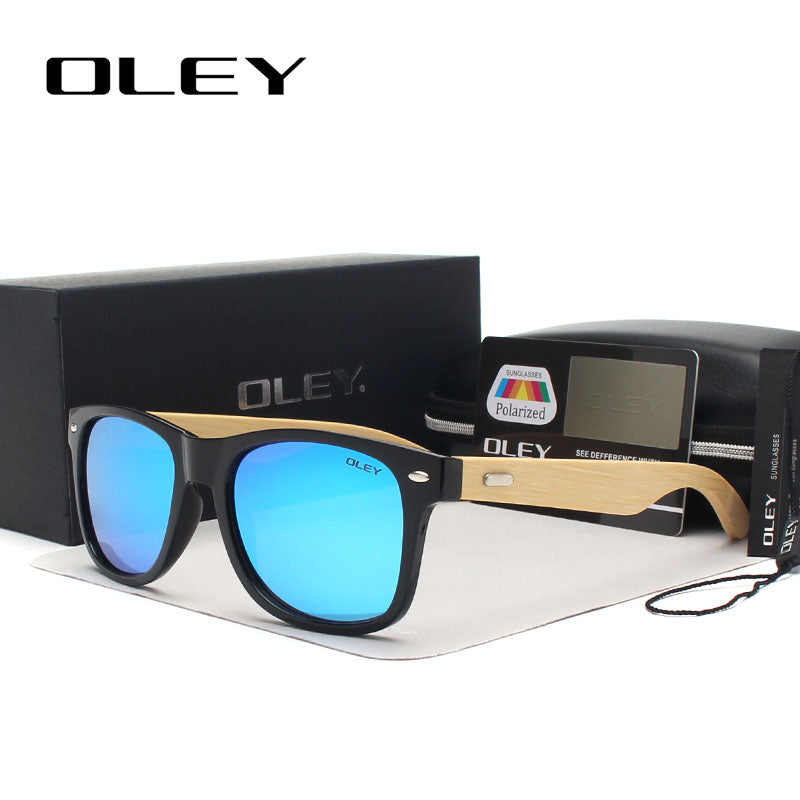 OLEY New Bamboo Polarized Sunglasses