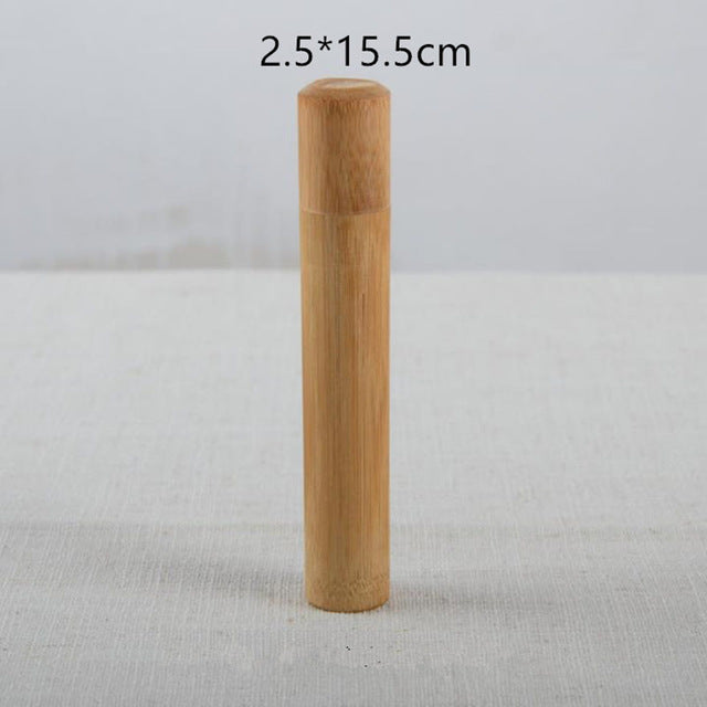 Bamboo Tube Tea Pot Caddy