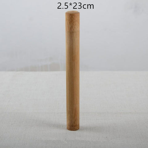 Bamboo Tube Tea Pot Caddy